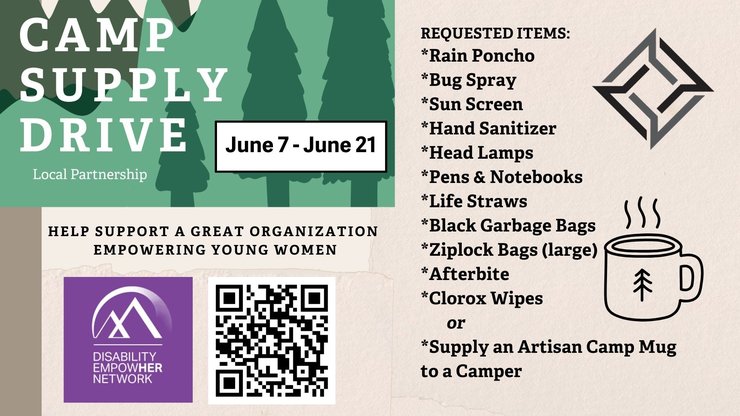 Disability Empowher Camp Supply Drive