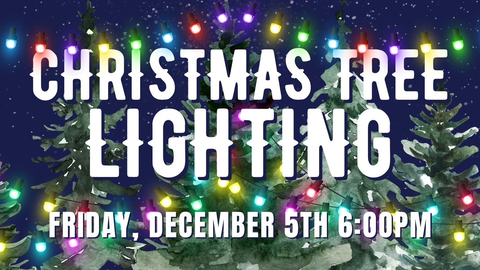 Christmas tree lighting 2025